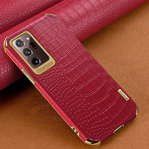Custodia Lusso Pelle Cover per Samsung Galaxy Note 20 Ultra 5G Rosso
