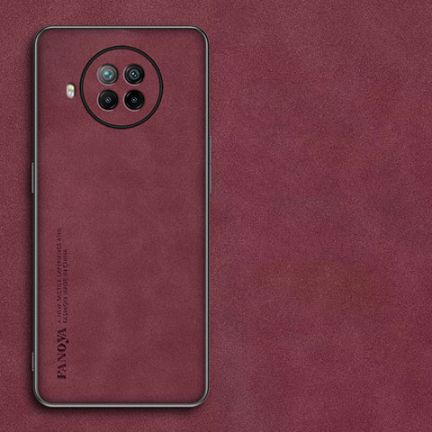 Custodia Lusso Pelle Cover per Xiaomi Mi 10i 5G Rosso