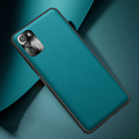 Custodia Lusso Pelle Cover QK1 per Xiaomi Poco M3 Verde