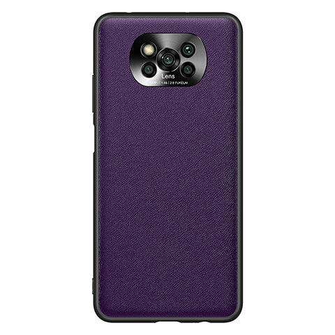 Custodia Lusso Pelle Cover QK1 per Xiaomi Poco X3 NFC Viola