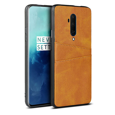 Custodia Lusso Pelle Cover R01 per OnePlus 7T Pro Arancione