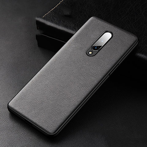 Custodia Lusso Pelle Cover R01 per OnePlus 8 Nero