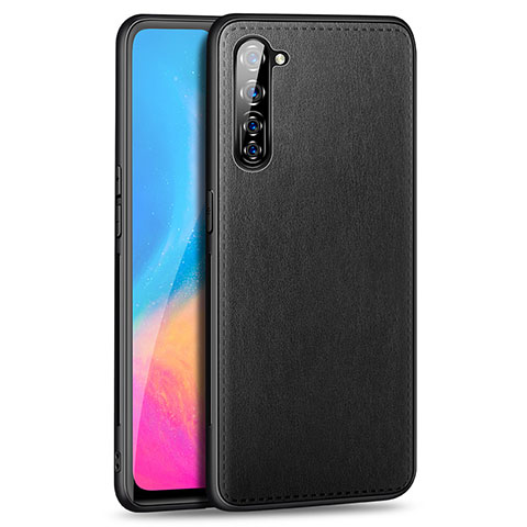 Custodia Lusso Pelle Cover R01 per Oppo Reno3 Nero