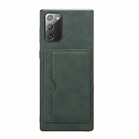 Custodia Lusso Pelle Cover R01 per Samsung Galaxy Note 20 5G Verde