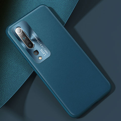 Custodia Lusso Pelle Cover R01 per Xiaomi Mi 10 Ciano