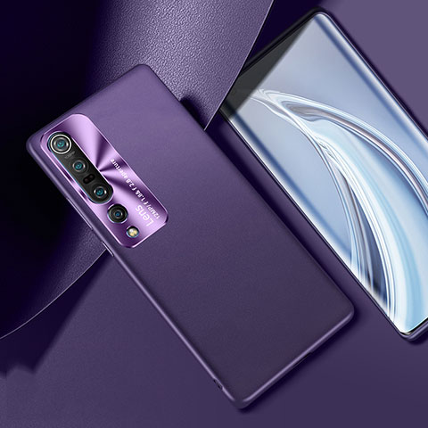 Custodia Lusso Pelle Cover R01 per Xiaomi Mi 10 Pro Viola