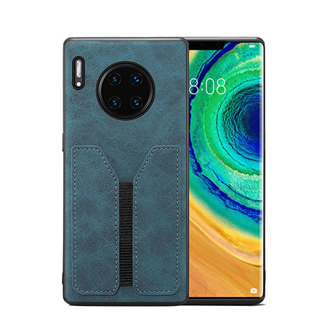 Custodia Lusso Pelle Cover R02 per Huawei Mate 30 5G Blu