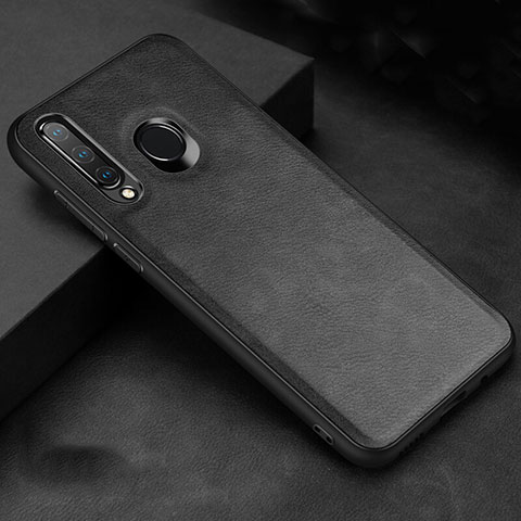 Custodia Lusso Pelle Cover R02 per Huawei P30 Lite XL Nero