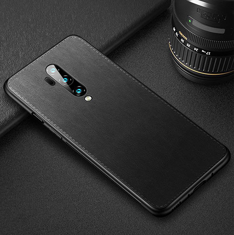 Custodia Lusso Pelle Cover R02 per OnePlus 7T Pro Nero