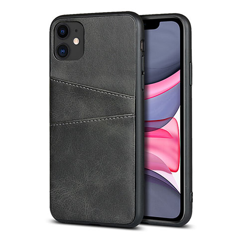 Custodia Lusso Pelle Cover R03 per Apple iPhone 11 Nero