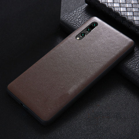 Custodia Lusso Pelle Cover R03 per Huawei P20 Pro Marrone