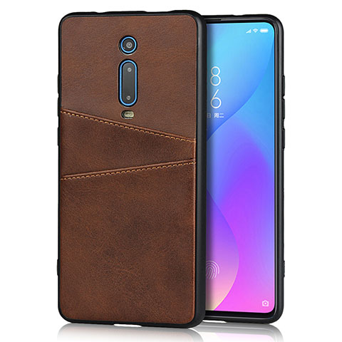 Custodia Lusso Pelle Cover R03 per Xiaomi Redmi K20 Pro Marrone