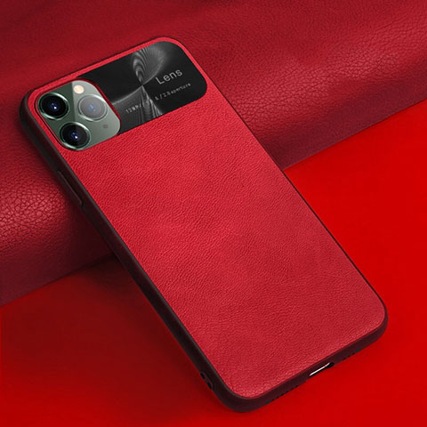 Custodia Lusso Pelle Cover R04 per Apple iPhone 11 Pro Rosso