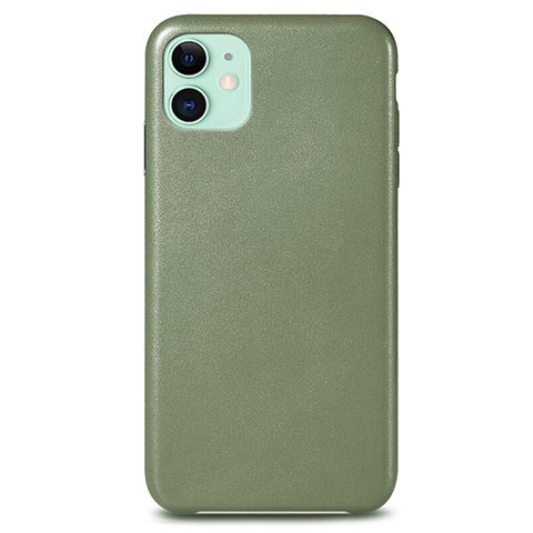 Custodia Lusso Pelle Cover R04 per Apple iPhone 11 Verde