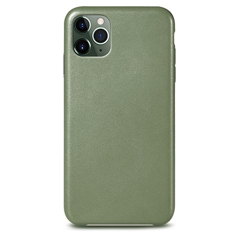 Custodia Lusso Pelle Cover R05 per Apple iPhone 11 Pro Max Verde