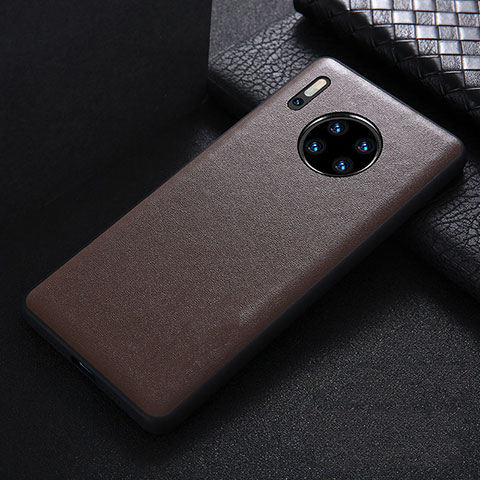 Custodia Lusso Pelle Cover R05 per Huawei Mate 30 Pro Marrone