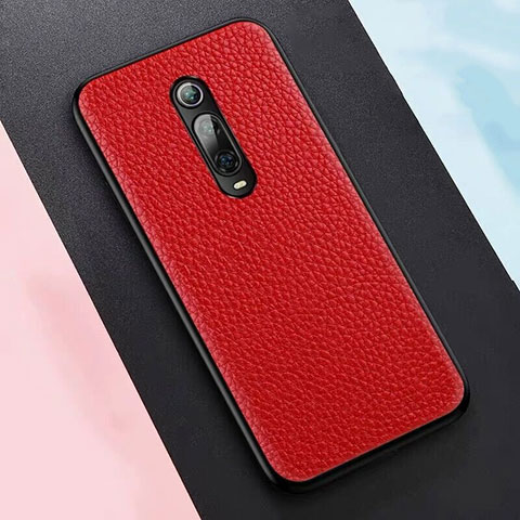 Custodia Lusso Pelle Cover R05 per Xiaomi Mi 9T Rosso
