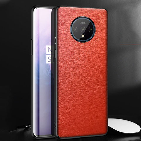 Custodia Lusso Pelle Cover R06 per OnePlus 7T Rosso