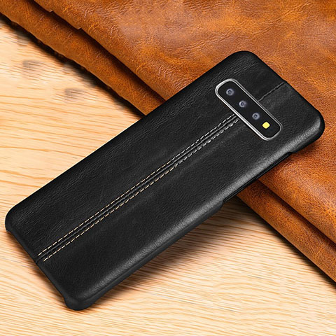 Custodia Lusso Pelle Cover R06 per Samsung Galaxy S10 5G Nero