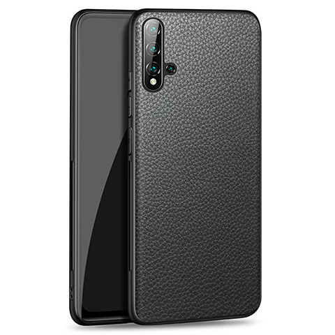 Custodia Lusso Pelle Cover R07 per Huawei Nova 5 Nero