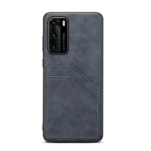 Custodia Lusso Pelle Cover R08 per Huawei P40 Nero