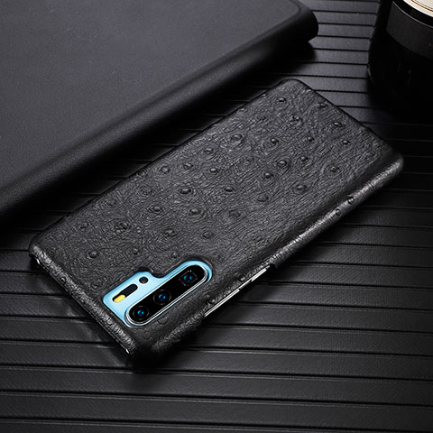 Custodia Lusso Pelle Cover R09 per Huawei P30 Pro New Edition Nero