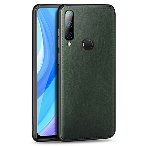 Custodia Lusso Pelle Cover S01 per Huawei Enjoy 10 Plus Verde