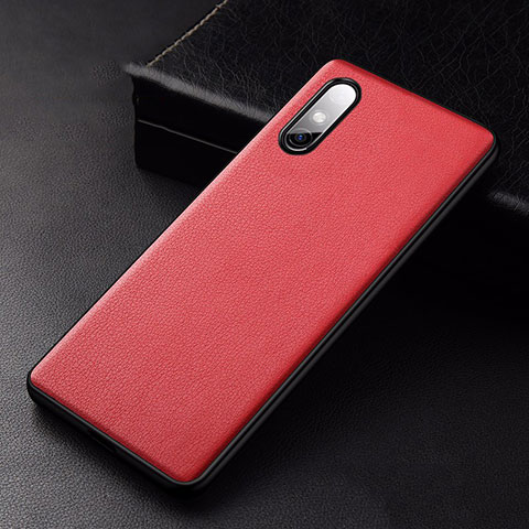 Custodia Lusso Pelle Cover S01 per Huawei Enjoy 10e Rosso