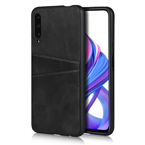 Custodia Lusso Pelle Cover S01 per Huawei Honor 9X Pro Nero