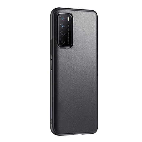 Custodia Lusso Pelle Cover S01 per Huawei Honor Play4 5G Nero