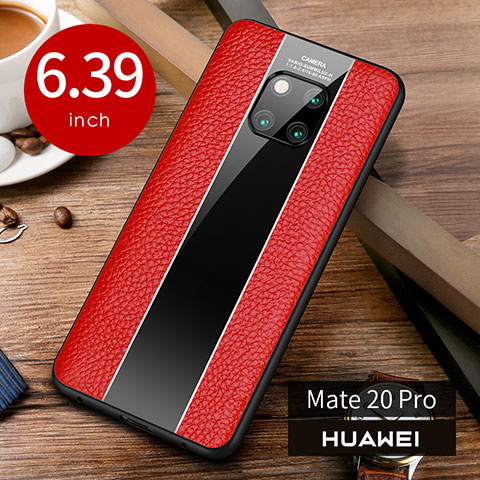 Custodia Lusso Pelle Cover S01 per Huawei Mate 20 Pro Rosso