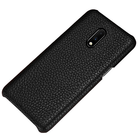 Custodia Lusso Pelle Cover S01 per OnePlus 7 Nero