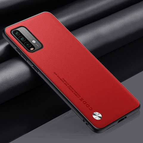 Custodia Lusso Pelle Cover S01 per Xiaomi Redmi 9T 4G Rosso
