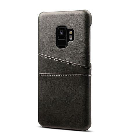 Custodia Lusso Pelle Cover S02 per Samsung Galaxy S9 Nero