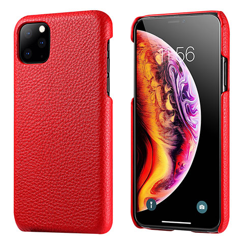 Custodia Lusso Pelle Cover S03 per Apple iPhone 11 Pro Max Rosso