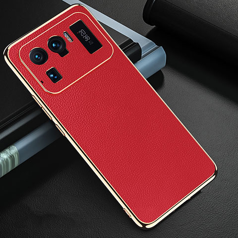 Custodia Lusso Pelle Cover S03 per Xiaomi Mi 11 Ultra 5G Rosso