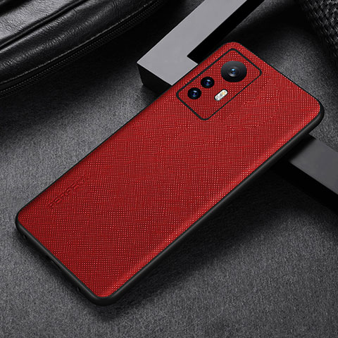 Custodia Lusso Pelle Cover S03 per Xiaomi Mi 12 Pro 5G Rosso