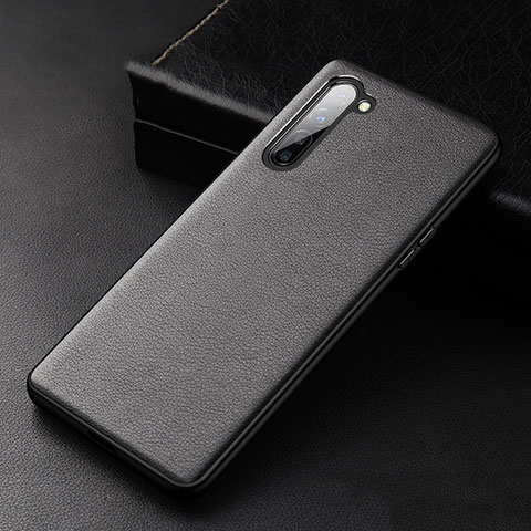 Custodia Lusso Pelle Cover S05 per Oppo Find X2 Lite Nero