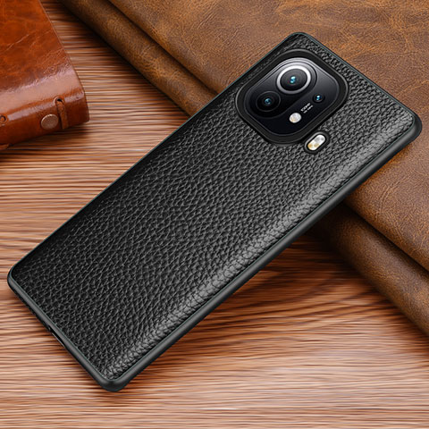 Custodia Lusso Pelle Cover S06 per Xiaomi Mi 11 Pro 5G Nero