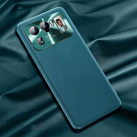 Custodia Lusso Pelle Cover S06 per Xiaomi Mi 11 Ultra 5G Verde