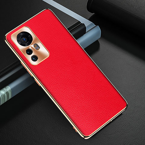 Custodia Lusso Pelle Cover S07 per Xiaomi Mi 12 5G Rosso