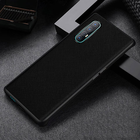 Custodia Lusso Pelle Cover S09 per Oppo Reno3 Pro Nero