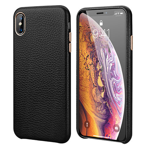 Custodia Lusso Pelle Cover S14 per Apple iPhone Xs Max Nero