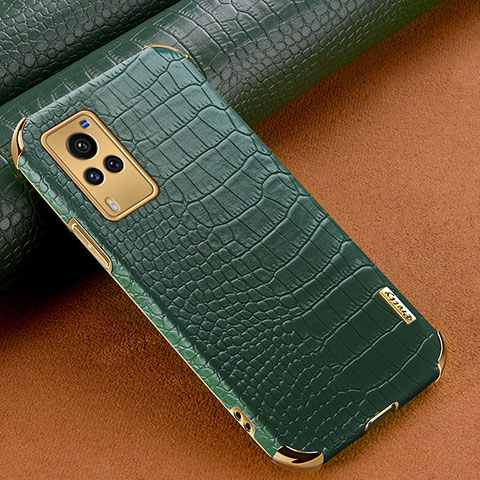 Custodia Lusso Pelle Cover XD1 per Vivo X60 Pro 5G Verde