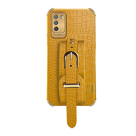 Custodia Lusso Pelle Cover XD1 per Xiaomi Poco M3 Giallo