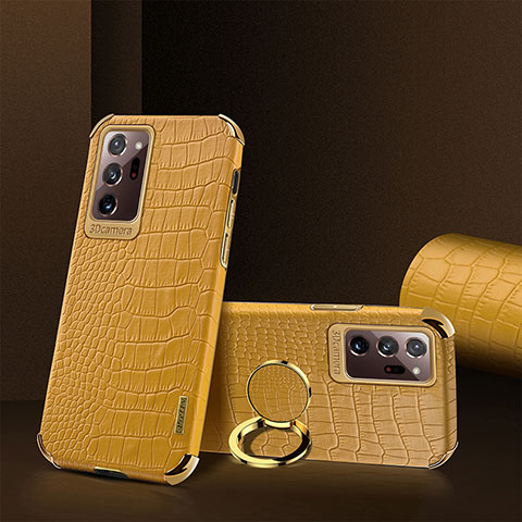 Custodia Lusso Pelle Cover XD2 per Samsung Galaxy Note 20 Ultra 5G Giallo
