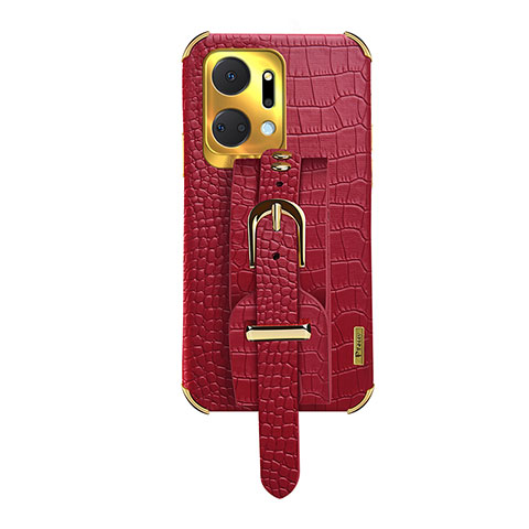 Custodia Lusso Pelle Cover XD3 per Huawei Honor X7a Rosso