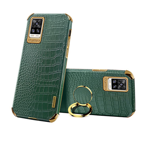 Custodia Lusso Pelle Cover XD3 per Vivo V20 Verde