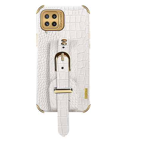 Custodia Lusso Pelle Cover XD5 per Samsung Galaxy M32 4G Bianco