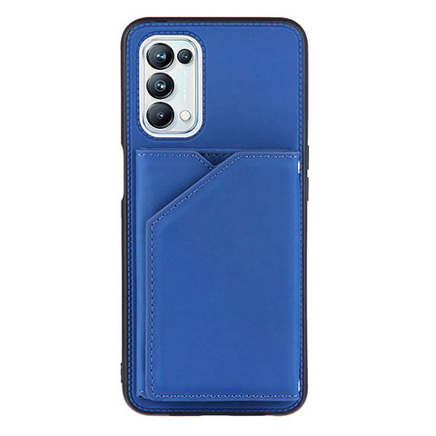 Custodia Lusso Pelle Cover Y01B per OnePlus Nord N200 5G Blu